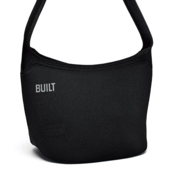 BUILT Neoprene Black Hobo Shoulder Tote  Bag - Picture 2 of 6